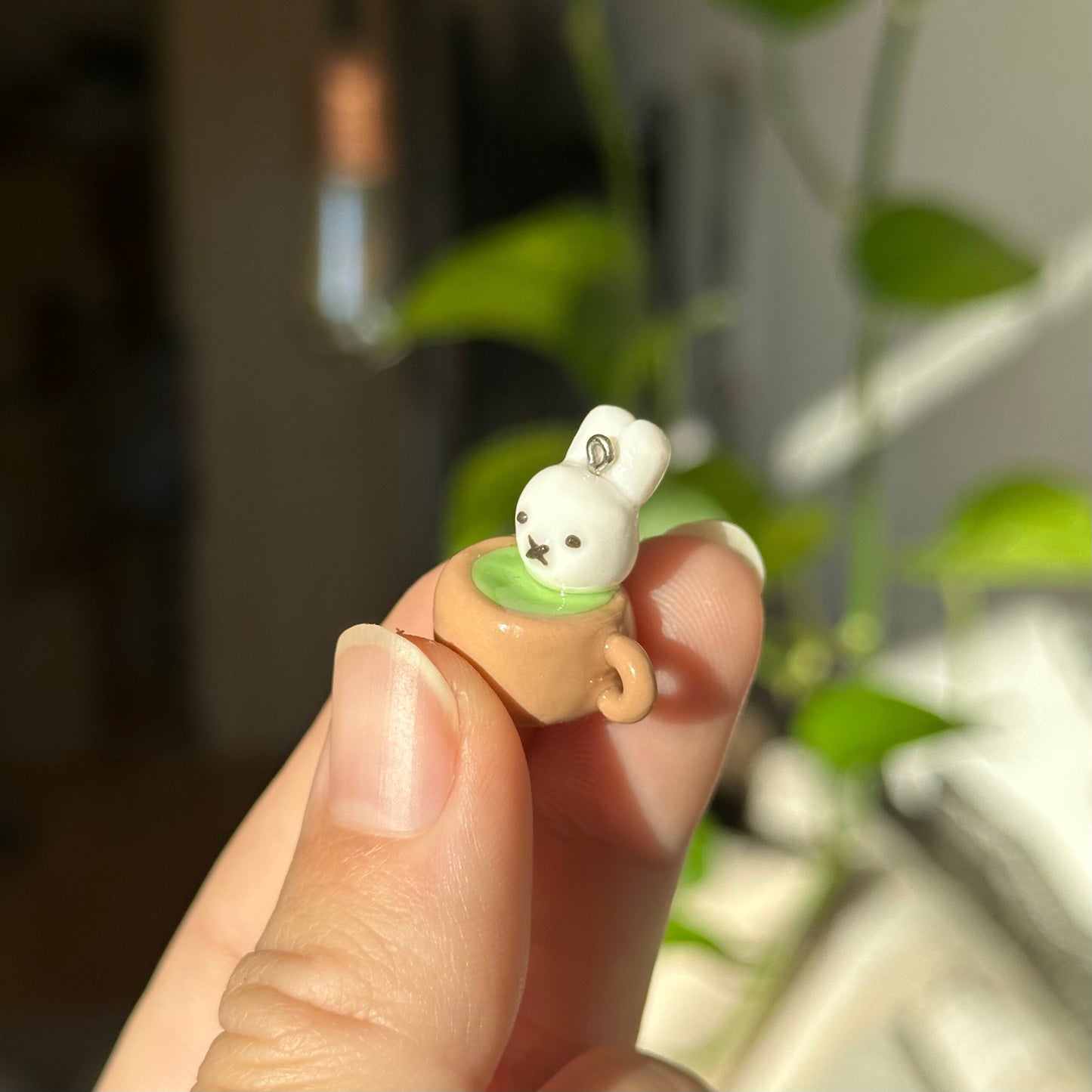 Matcha Bunny - Phone Charm